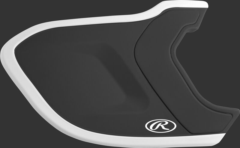 MEXT2R black/white Mach EXT Two-Tone batting helmet extension