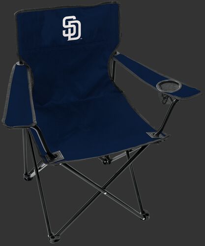Front of Rawlings Navy Blue MLB San Diego Padres Gameday Elite Chair With Team Logo SKU #06110019111