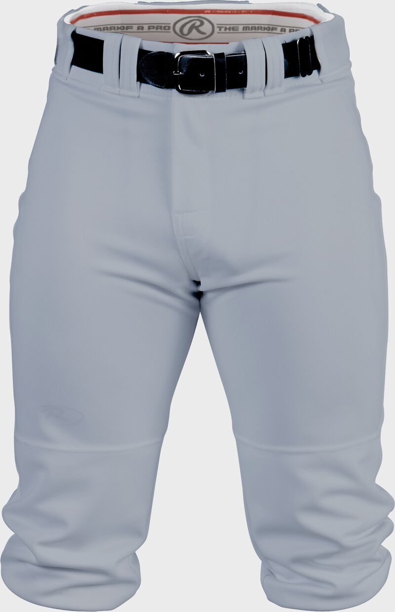 Front of Rawlings Blue Gray Adult Premium Knee High Pant - SKU #BP150K