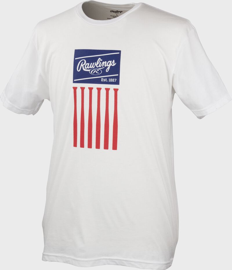 Rawlings Adult Bat Flag T-Shirt loading=