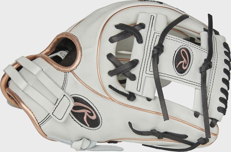 Thumb of a white RLA715SB-2RG Liberty Advanced Color Series 11.75-inch infield glove with a white I-web loading=
