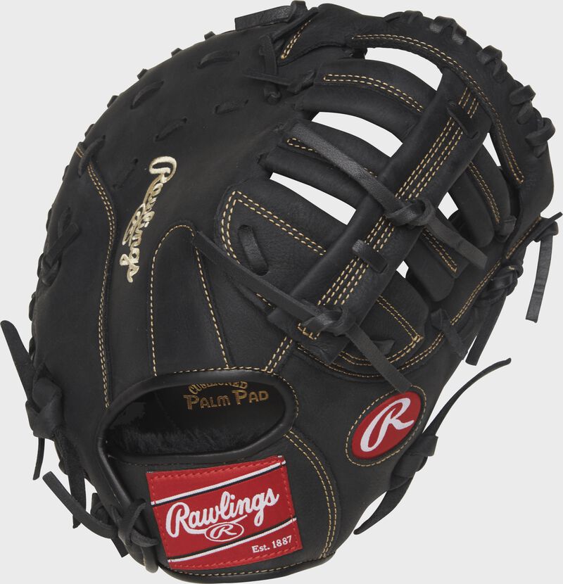 Shell back view of black Renegade 11.5-in Youth First Base Mitt