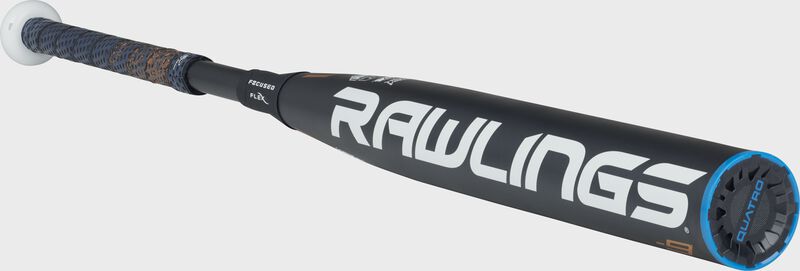 FPPE9 -9 Quatro Pro end-load bat with a navy barrel and navy end cap