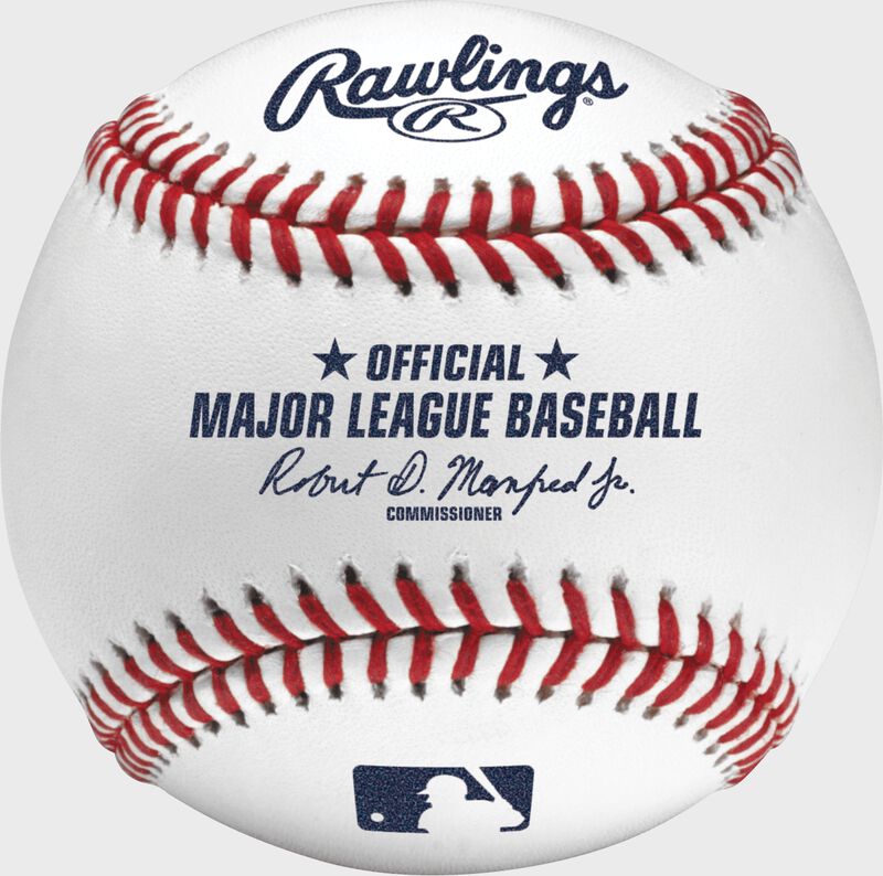 A ROMLB Official Baseball of MLB with the stamped commissioner's signature image number null