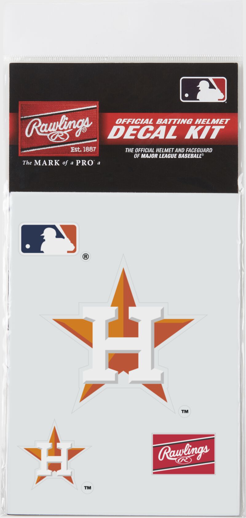 A Houston Astros replica decal kit