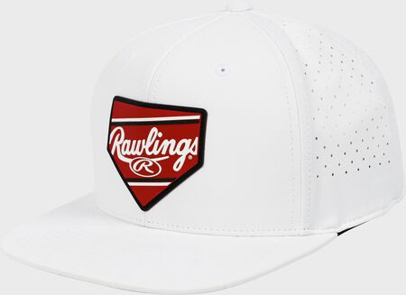 Rawlings Home Plate Performance Flat Bill Snapback Hat Rawlings Home Plate Performance Flat Bill Snapback Hat