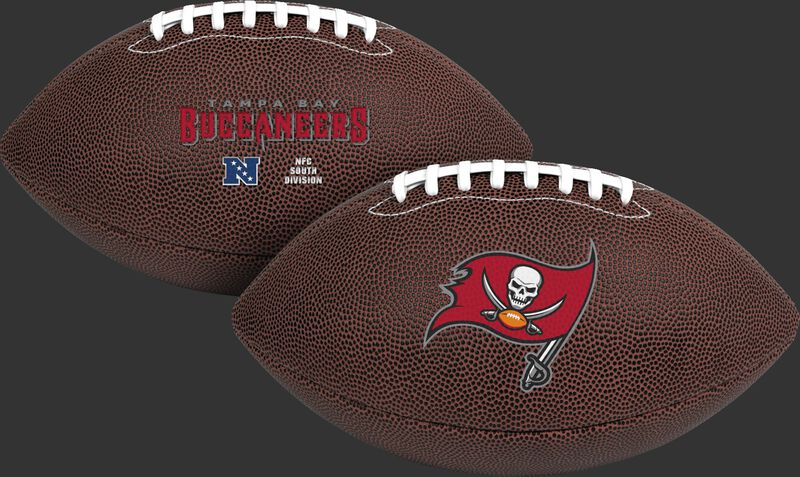 NFL Tampa Bay Buccaneers Air-It-Out youth football with team name and logo SKU #08041086121