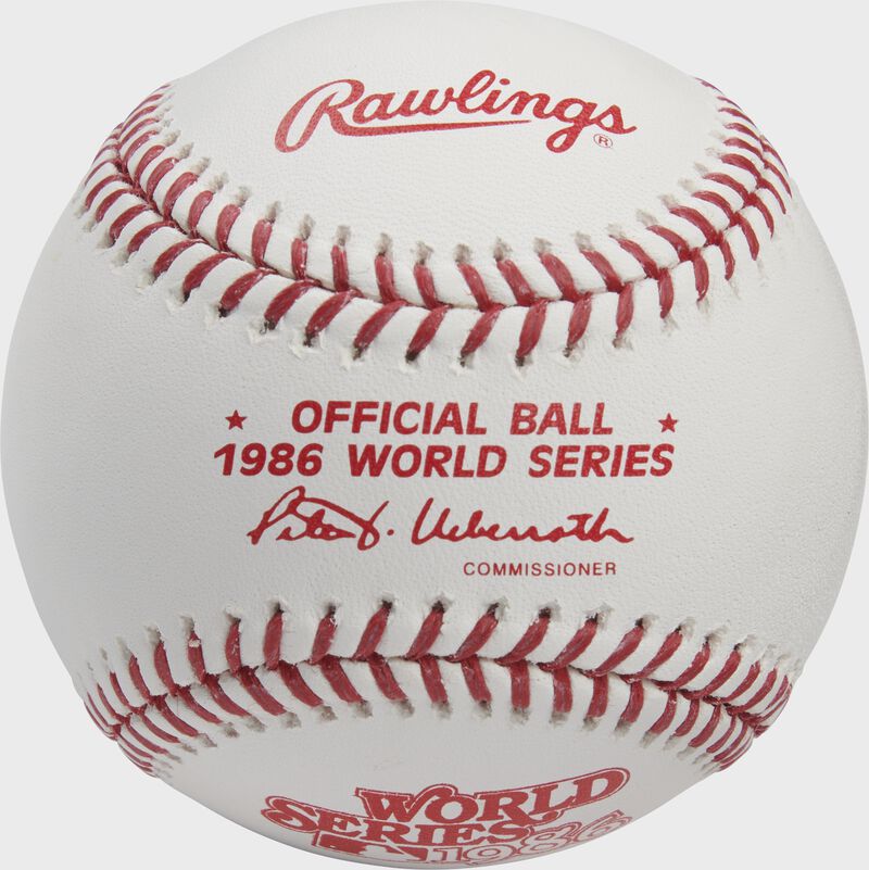 Rawlings MLB World Series Commemorative Baseball, 1986 loading=