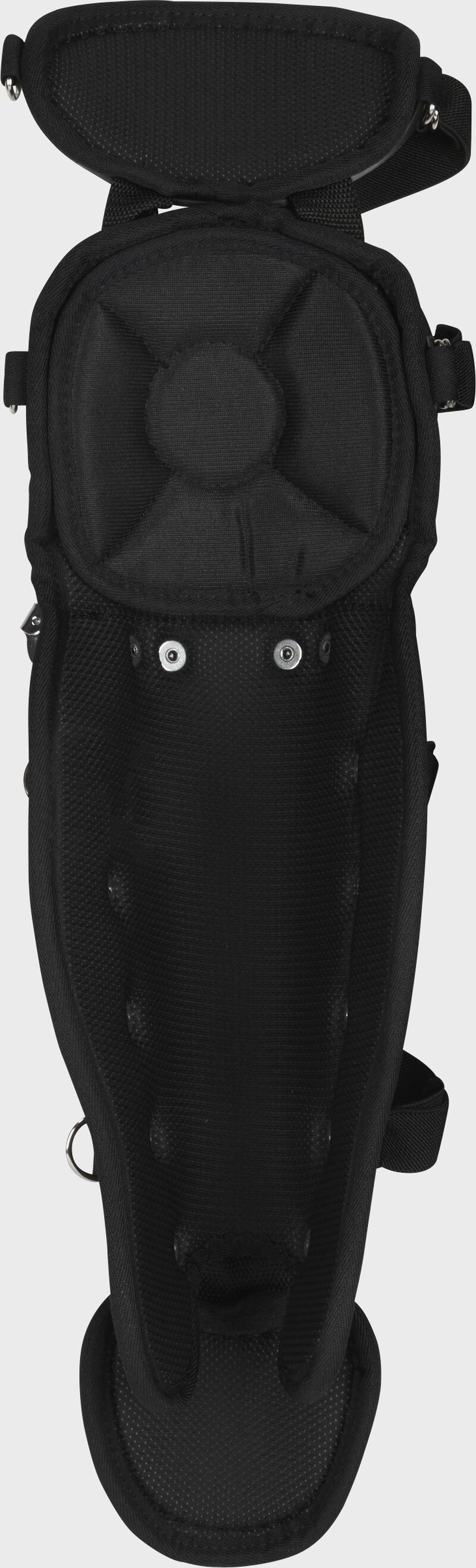 Back inside padding of a black youth Players Series leg guard