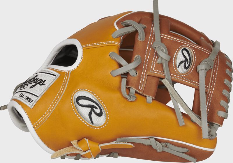 Web back view of 11.5-Inch Rawlings Heart of the Hide R2G infield glove