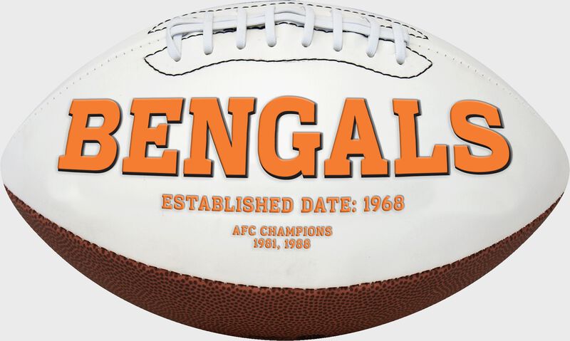 White NFL Cincinnati Bengals Football With Team Name SKU #06541063811 loading=