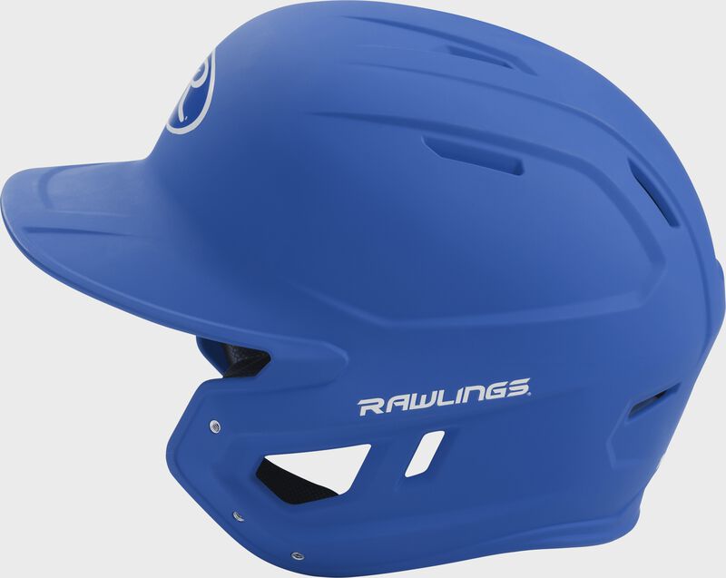 Left-side view of Rawlings Mach Batting Helmet | 1-Tone & 2-Tone - SKU: MACH