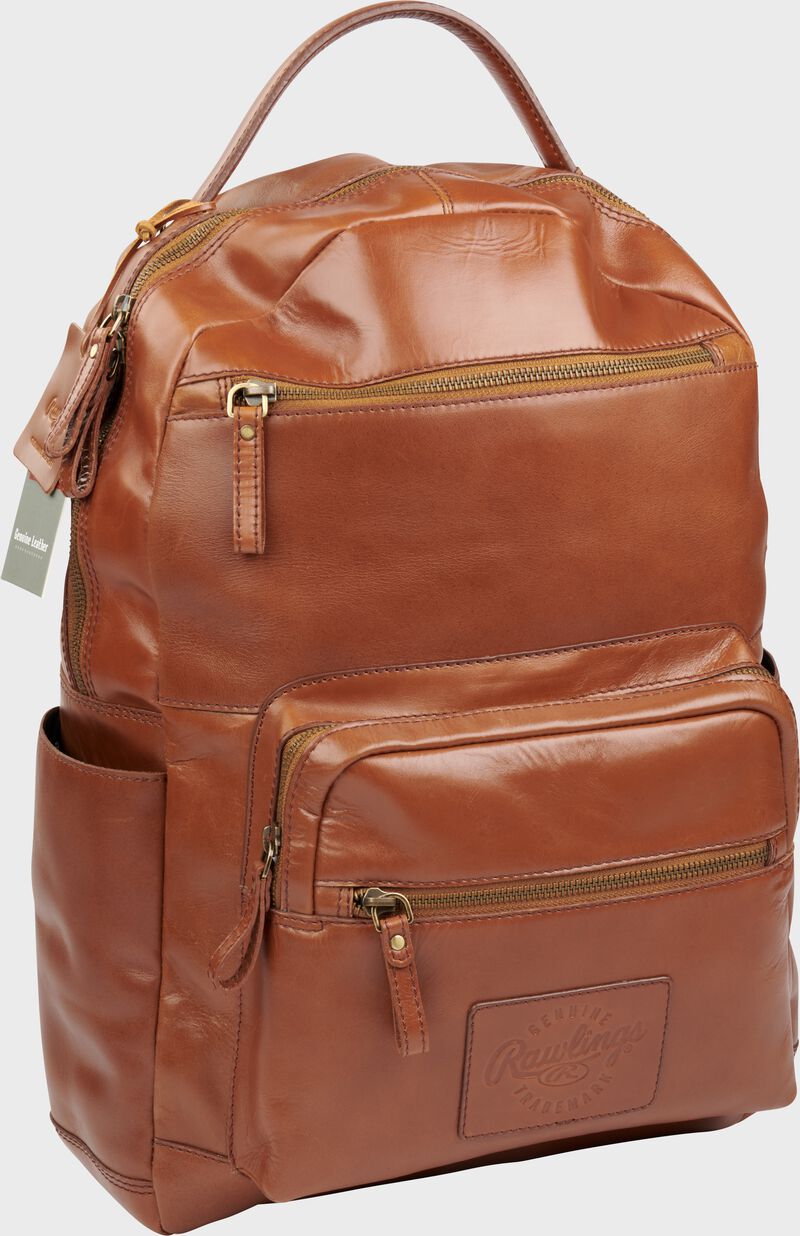 BACKPACK VINTAGE COACH Real Genuine Leather Rucksack Laptop Travel