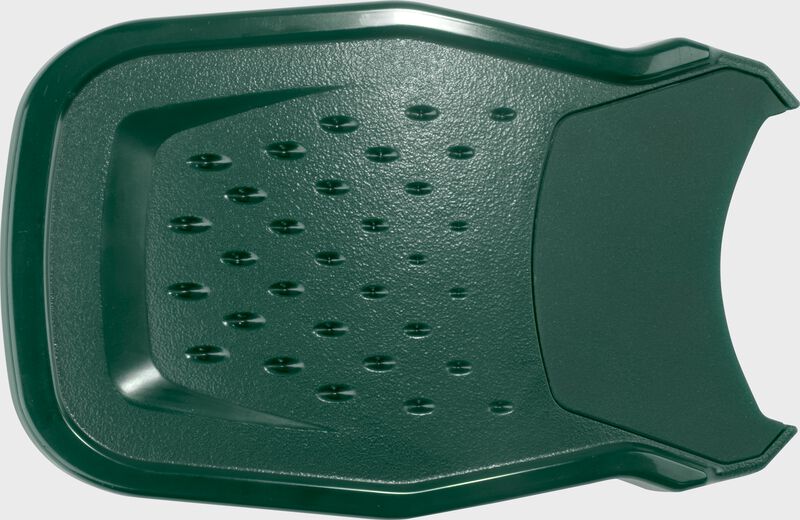 A dark green Rawlings RX2 Reverse adjustable batting helmet extension loading=