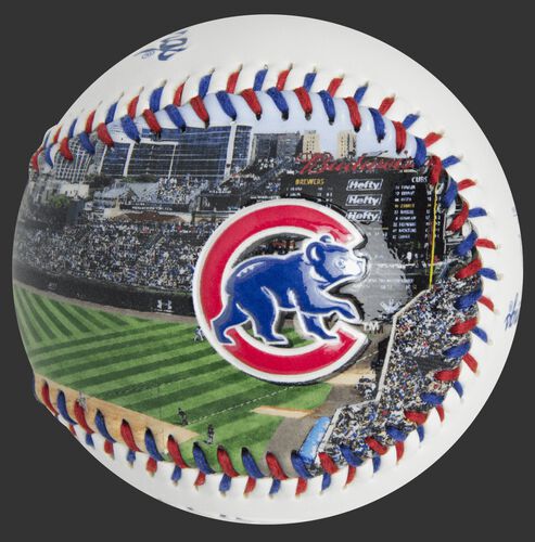 Stadium picture of a Chicago Cubs stadium baseball