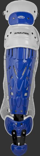 Royal/white LVELI Rawlings Velo intermediate leg guard