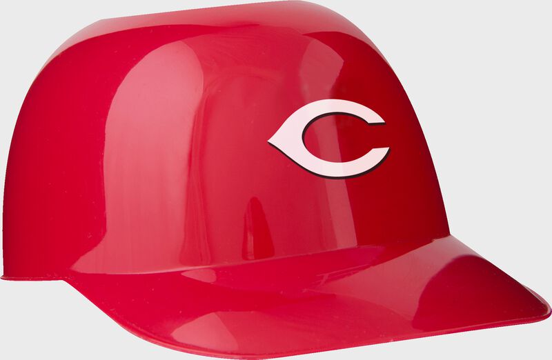 Front of Rawlings Red MLB Cincinnati Reds Snack Size Helmets With Team Logo SKU #01950023122