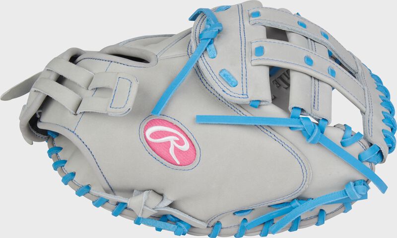 Thumb of a Heart of the Hide 33-inch Fastpitch Softball Catcher's Mitt