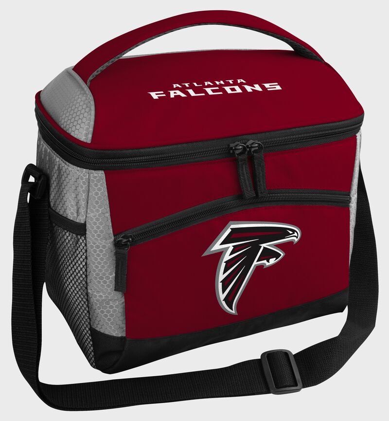 An Atlanta Falcons 12 can soft sided cooler