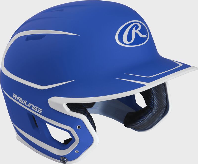 Front right-side view of Rawlings Mach Batting Helmet | 1-Tone & 2-Tone - SKU: MACH