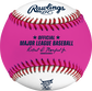 A white/pink MLB 2022 Home Run Derby money baseball - SKU: RSGEA-ROMLBMB22-R image number null