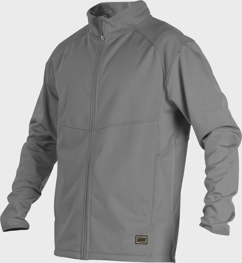 A gray Gold Collection mid weight jacket with long sleeves and full zip - SKU: GCMW2-BG