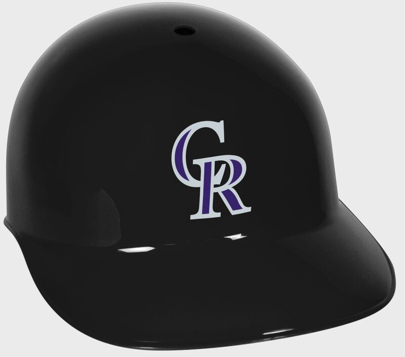 A black MLB Colorado Rockies replica helmet - SKU: 01900025112