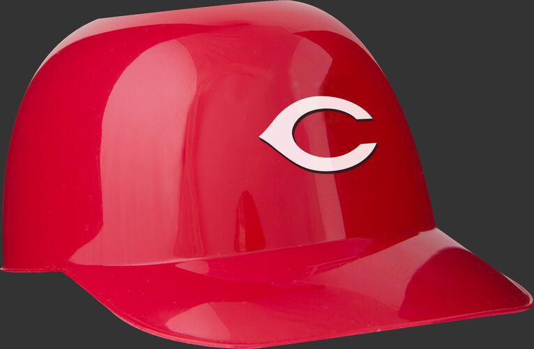 Front of Rawlings Red MLB Cincinnati Reds Snack Size Helmets With Team Logo SKU #01950023122