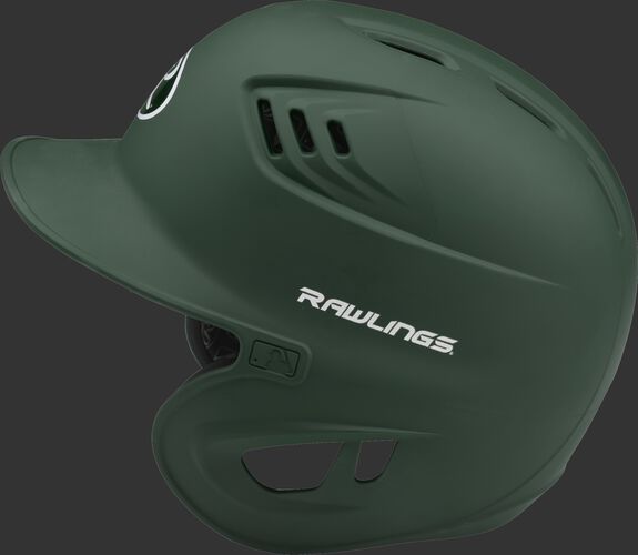 Coolflo High School/College Matte Batting Helmet Dark Green