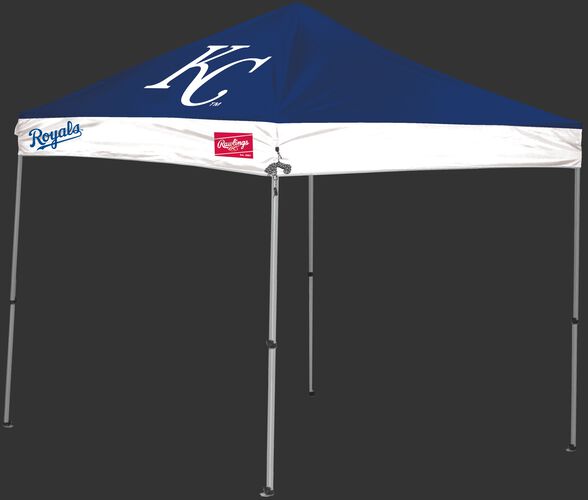 Rawlings Blue and White MLB Kansas City Royals 9x9 Canopy Shelter With Team Logo and Name SKU #06250026111