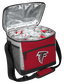 An Atlanta Falcons 24 can cooler open with ice and drinks image number null