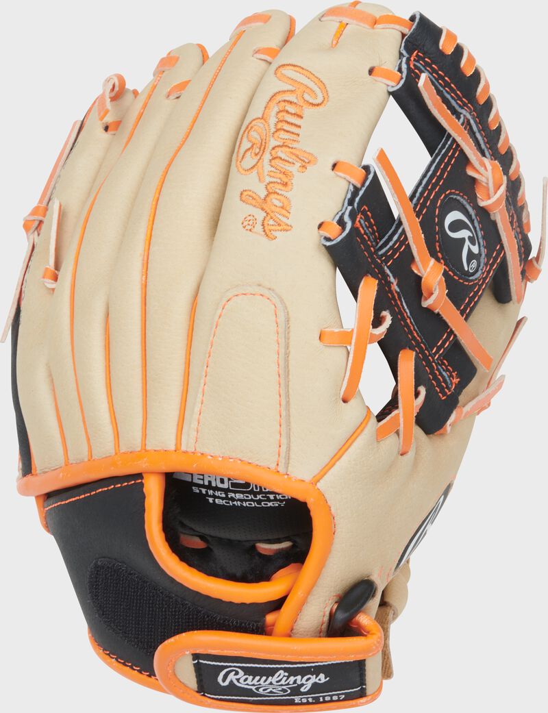 Back of a Rawlings Sure Catch 10-Inch Jackson Holliday Signature Glove loading=