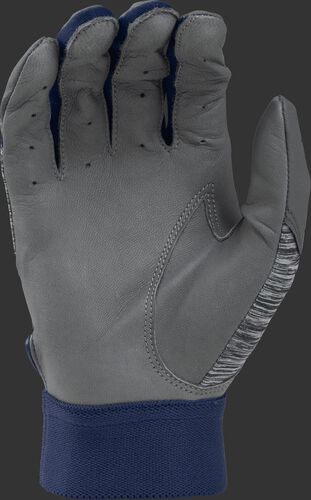 Grey palm of a 5150GBG-N Rawlings 5150 batting glove