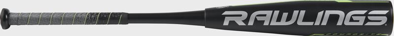 UT9Q12 USSSA Rawlings Quatro Pro with a black barrel and grey/black grip