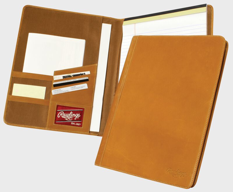 Inside and front cover view of a Heart of the Hide Portfolio | SKU:HOHPFT