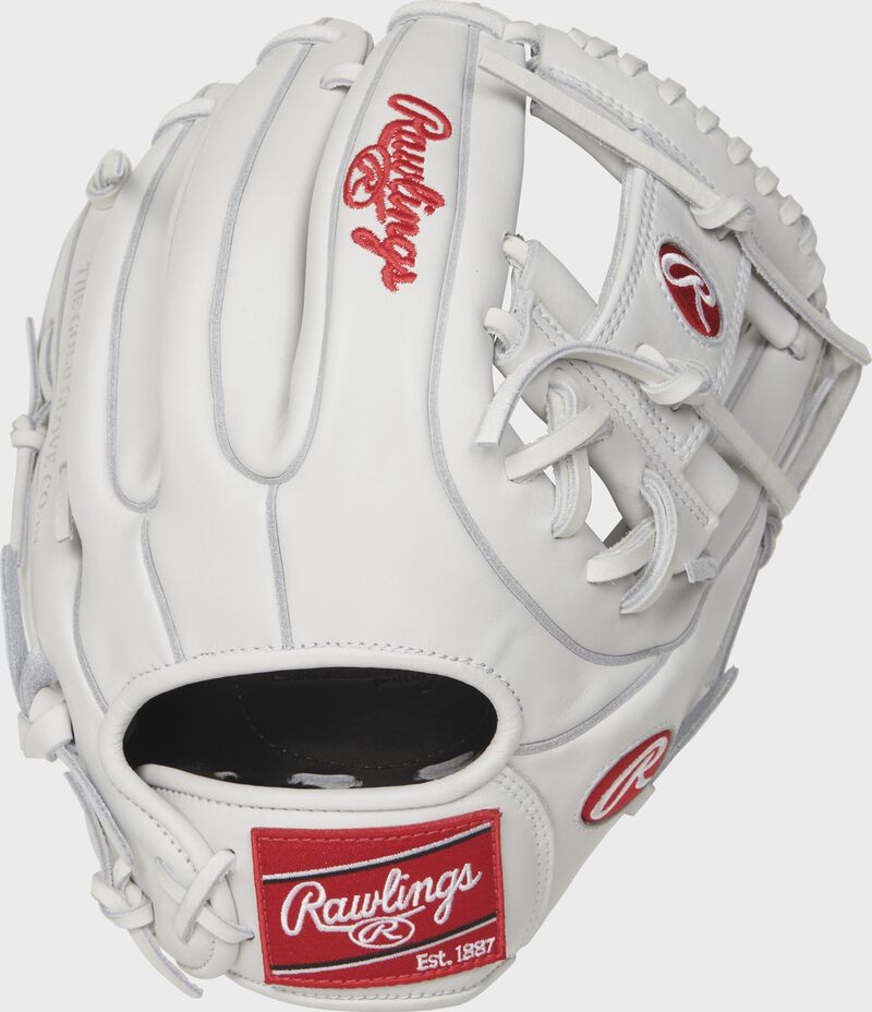 RLA715-2W 11.75-inch Liberty Advanced infield fastpitch glove with a white back and white double-welting
