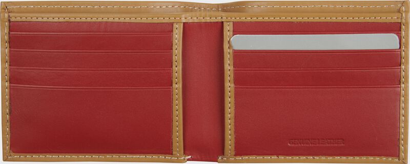 Rawlings "Pop" Baseball Stitch Bi-Fold Leather Wallet