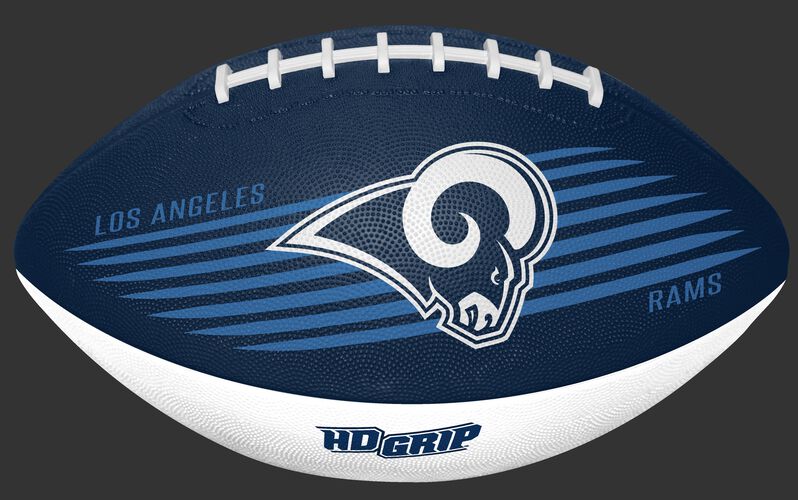 Navy and White NFL Los Angeles Rams Downfield Youth Football With Team Logo SKU #07731073121