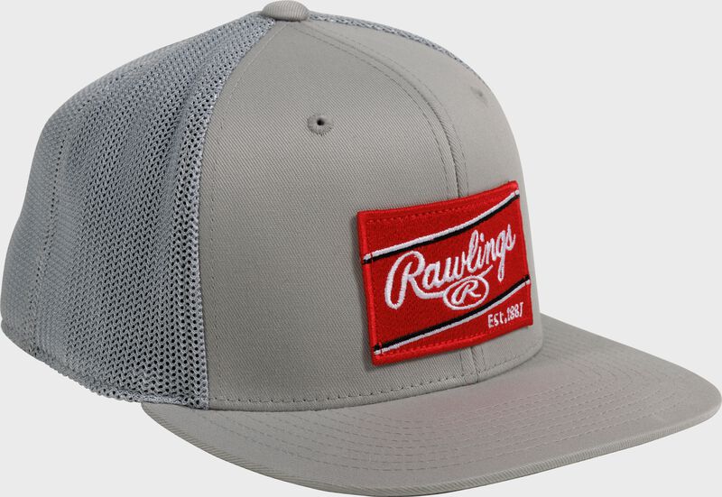 Rawlings Red Patch Mesh Snapback Hat