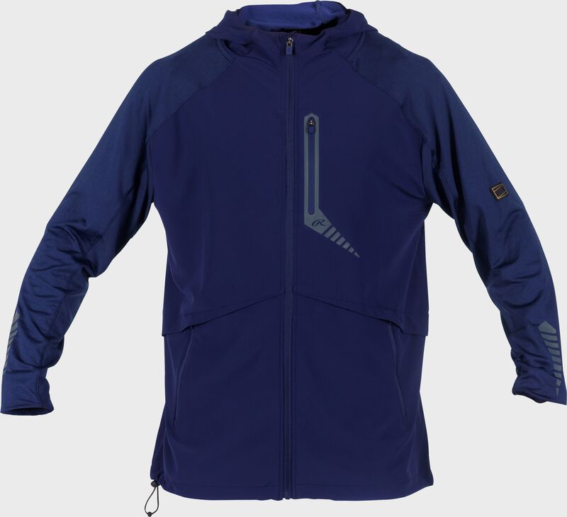Rawlings Gold Collection Long Sleeve Cage Jacket, Adult 3XL, Navy