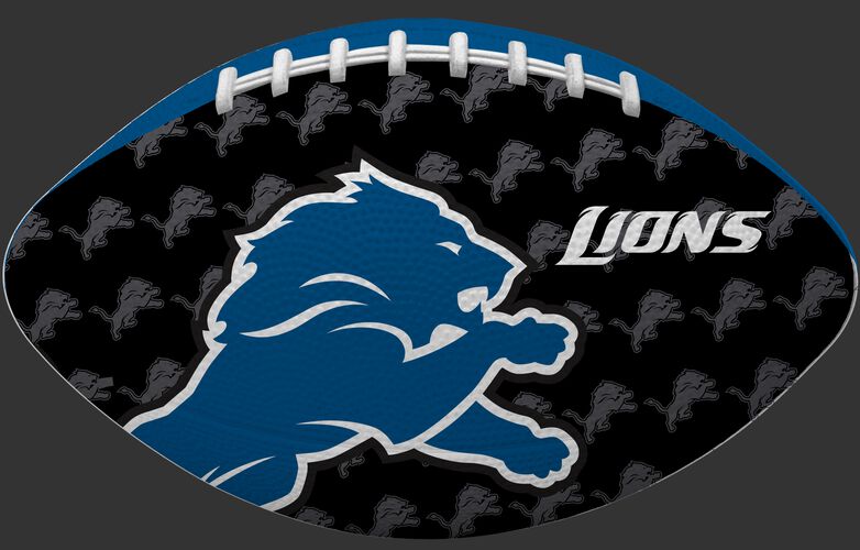 Black side of a NFL Detroit Lions Gridiron football with the team logo SKU #09501067121