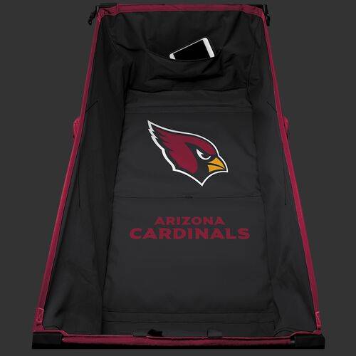 Inside of an Arizona Cardinals tailgate wagon with team logo printed in the middle SKU #00931081519