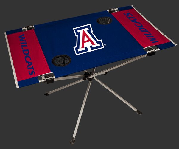 NCAA Arizona Wildcats Endzone table with team colors, logos and two cup holders SKU #04053068111