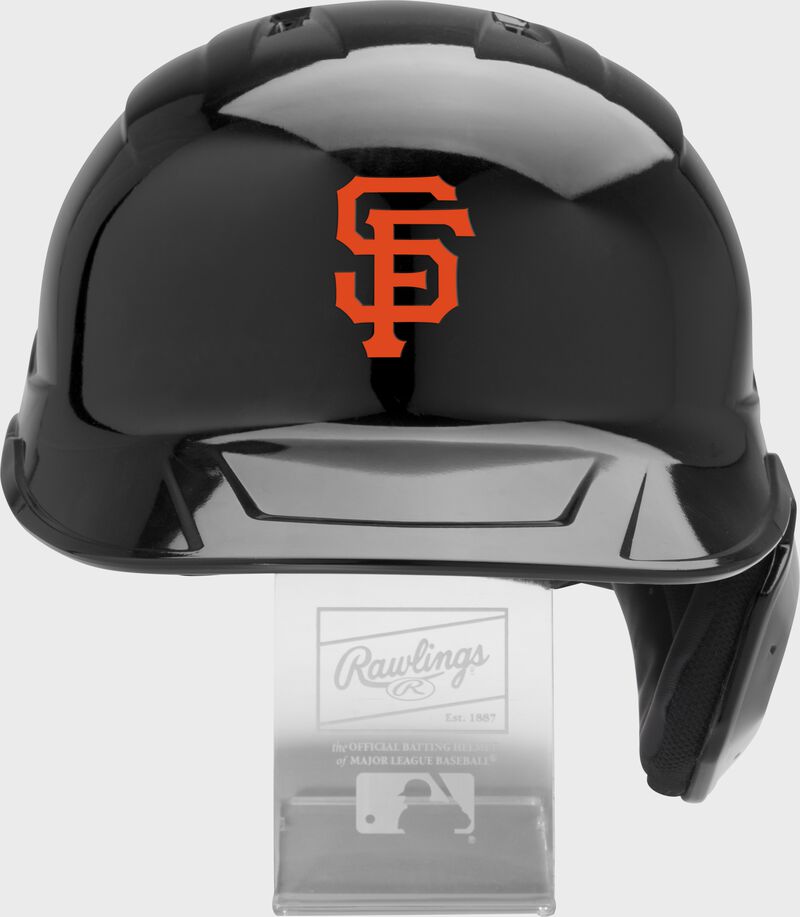 Front of a San Francisco Giants replica helmet - SKU: MLBMR-SF