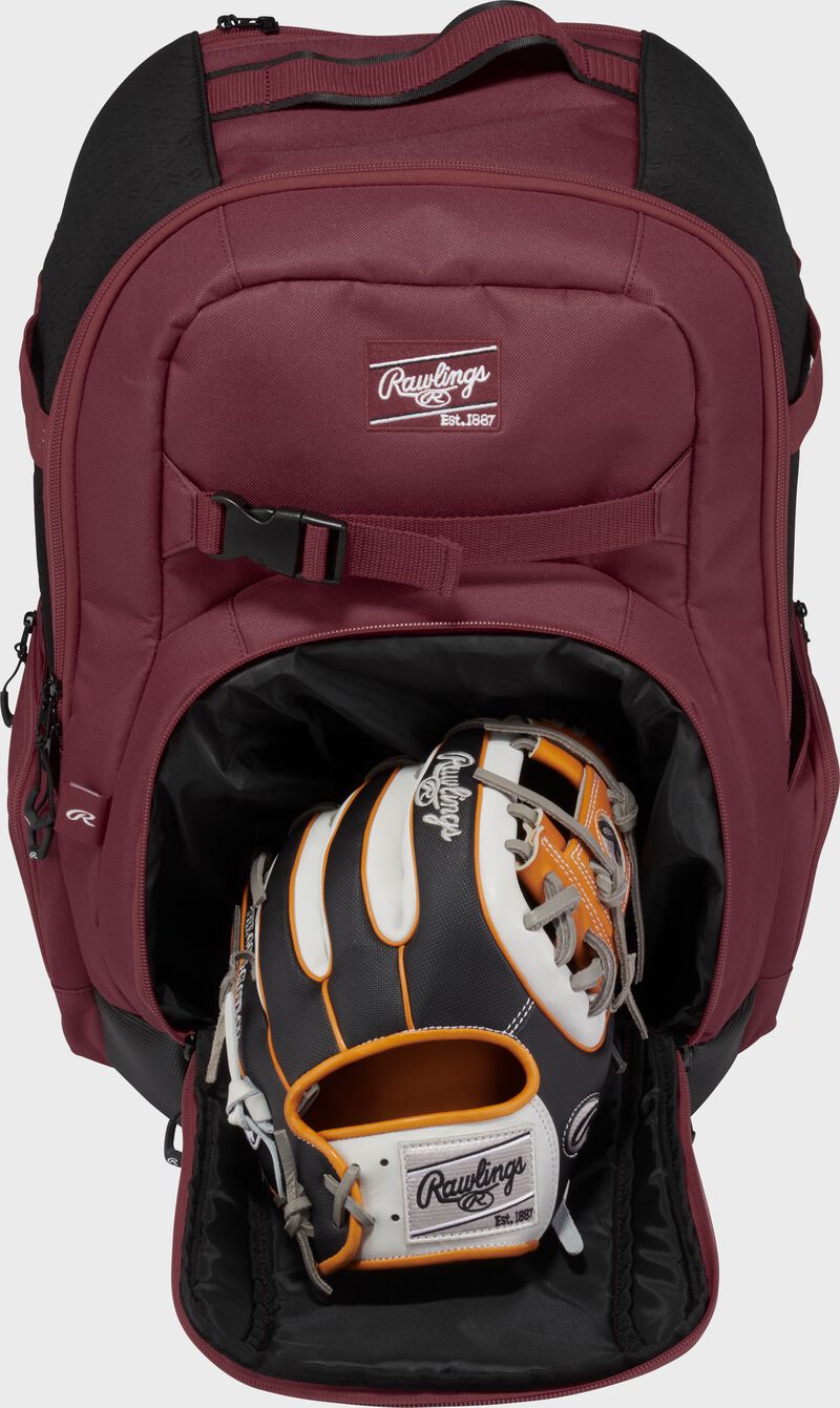 Rawlings Journey Players Backpack, Maroon