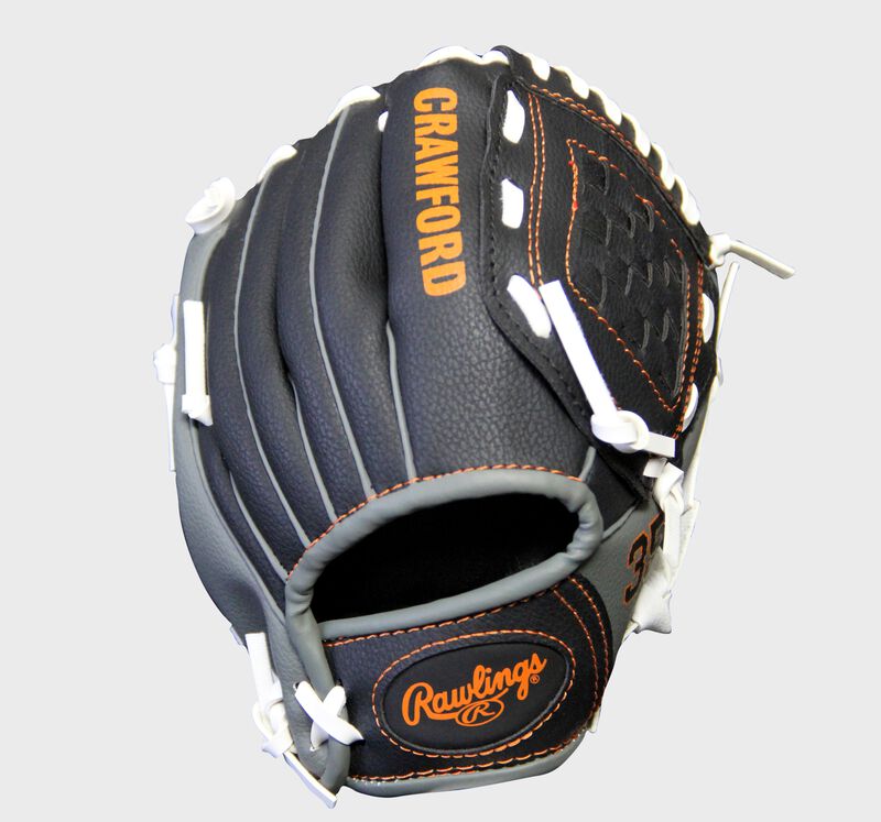 Shell back view of Rawlings MLBPA 9-inch Brandon Crawford Player glove