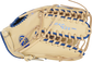 Camel thumb of a 2022 exclusive Heart of the Hide R2G 12.75-Inch outfield glove with a Trap-Eze web - SKU: PROR6019-22CR image number null