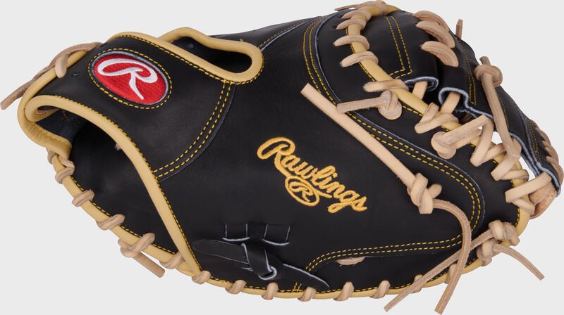 Thumb of a black Heart of the Hide Adley Rutschman catcher's mitt