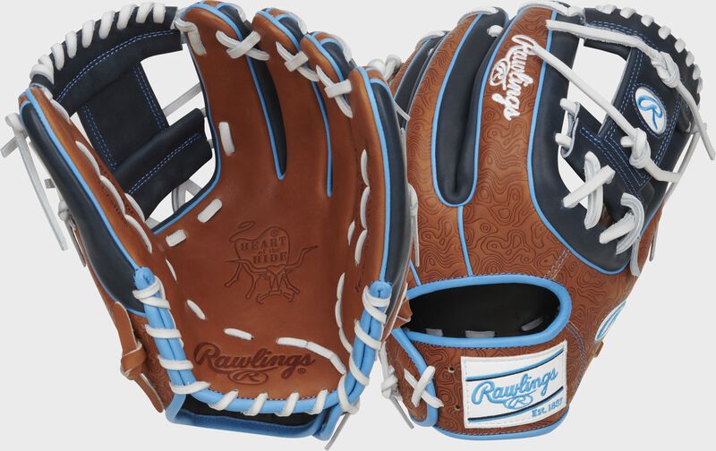 2 images showing the palm and back of a Heart of the Hide ColorSync 8.0 11.75" infield glove - SKU: PRO314-2GBN