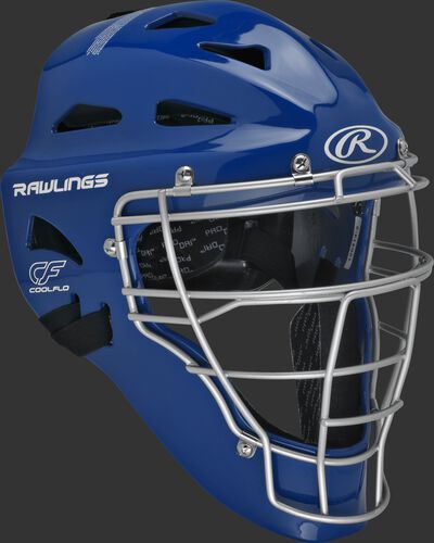 Royal Cool-Flo adult catcher's helmet with silver cage